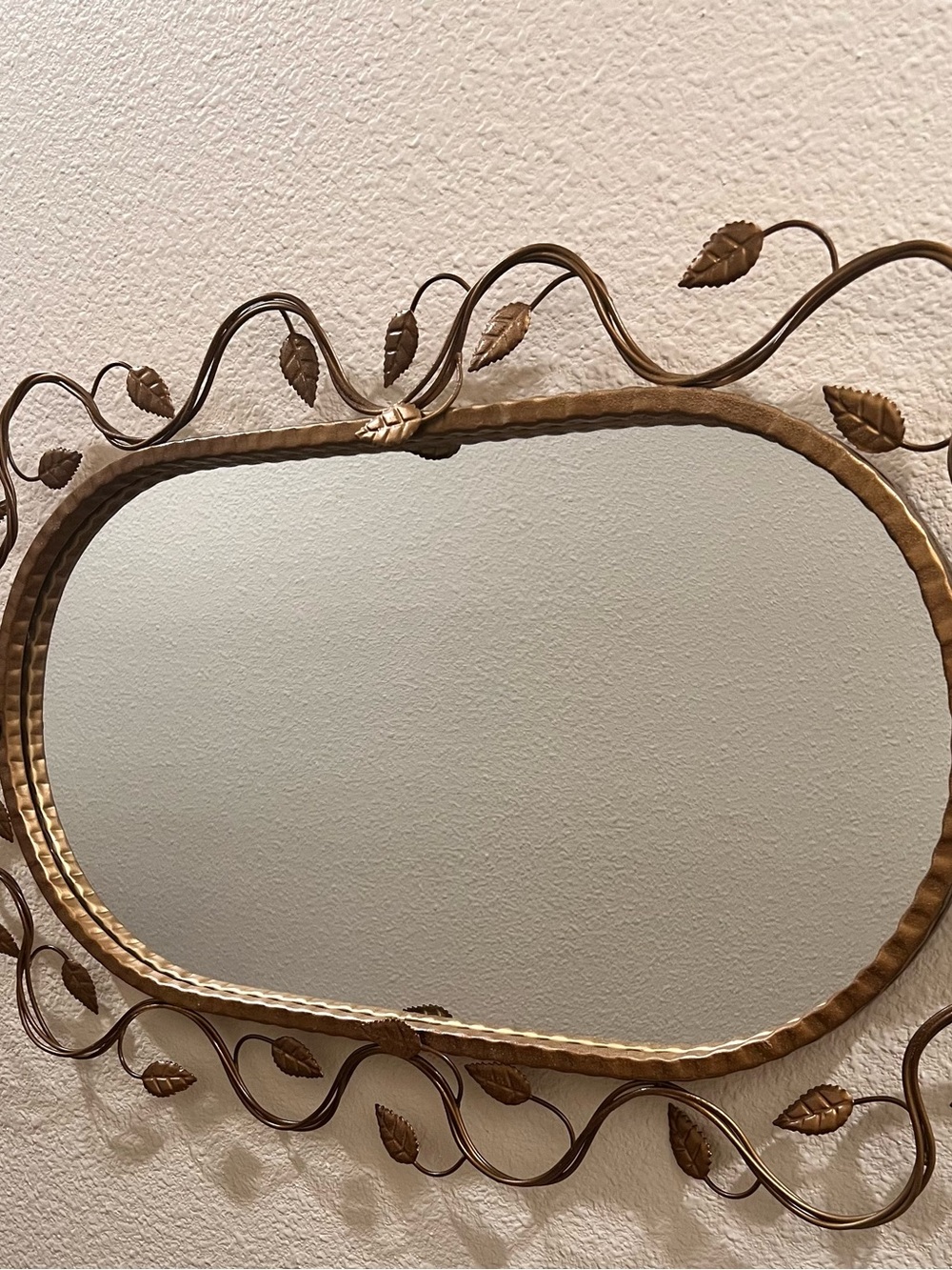 Cost Plus World Market Gold Leaf Scroll Wall Mirror